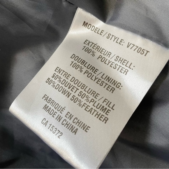 Boeing 747 Tera Gear Vintage Down & Feather Filled Grey Puffer Vest Men’s XL - Picture 9 of 10